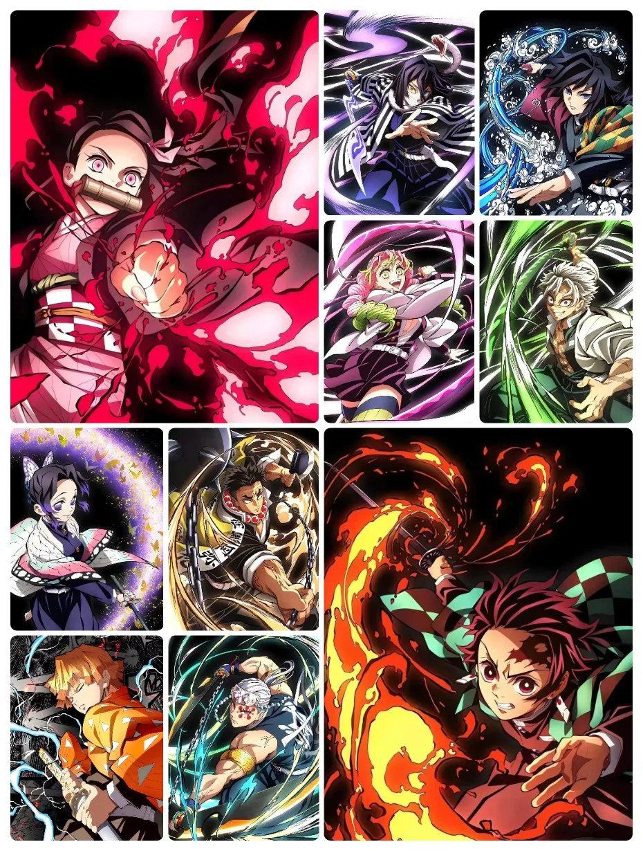 5D Diamond Painting Kit Full Drill - Anime Demon Slayer Diamond Painting 5D