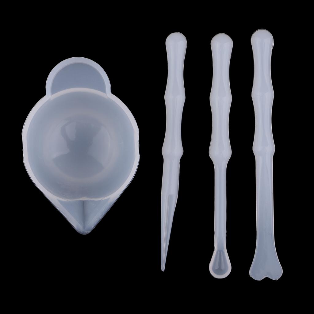 Silicone Epoxy Resin Molds Set - Resin Molds Supplies Silicone Mixing Cups