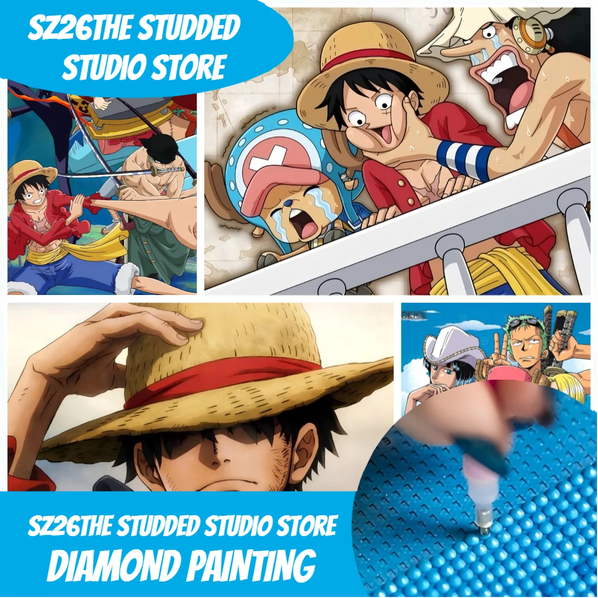Sz26The Studded Anime One Piec - огляд і ціна 5D Diamond Painting Kit Full Drill