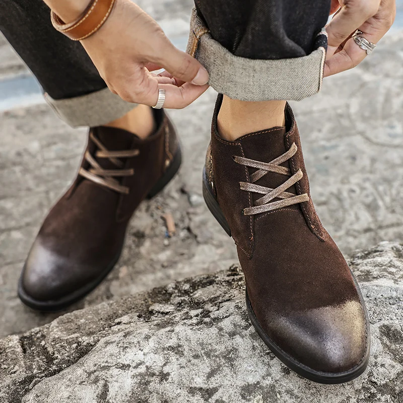 New Cow Suede Ankle Boots Hand - огляд і ціна Craft Tools