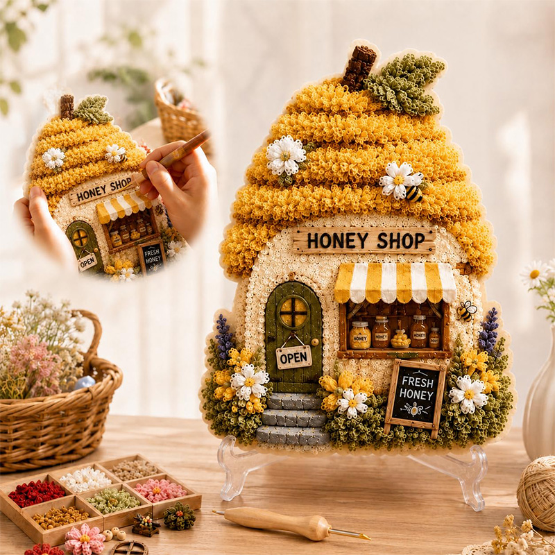 3D Mushroom House Poke Art DIY - огляд і ціна Craft Tools