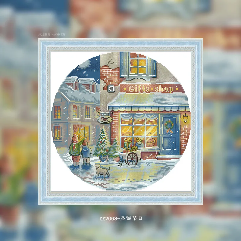 [CC2245 - Christmas Day, most  - огляд і ціна Cross Stitch Stamped Kits Beginners