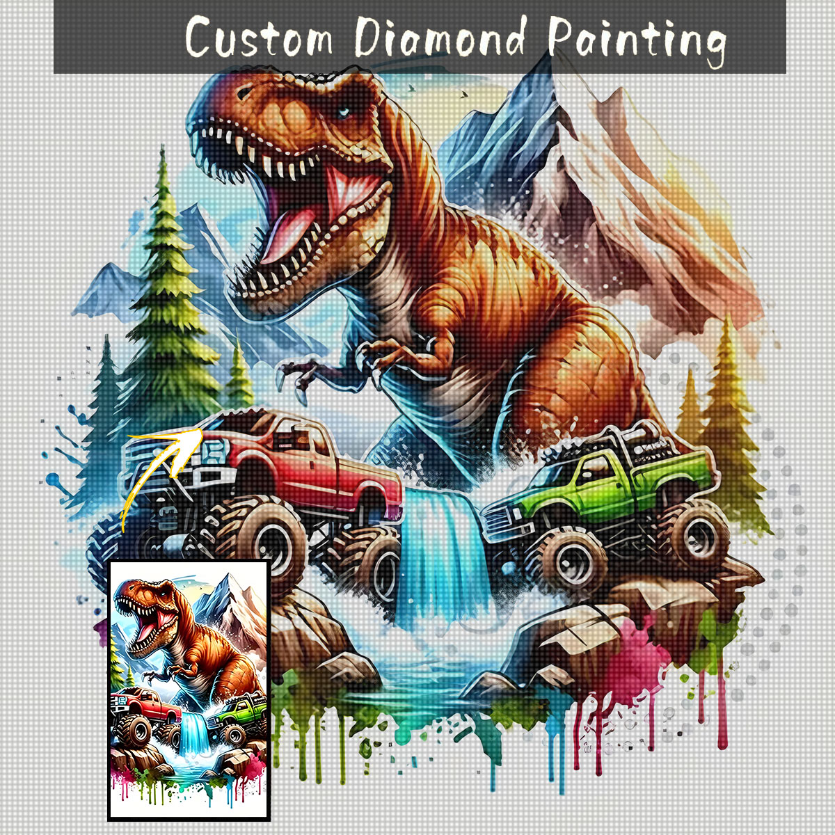 Custom Photo 5D Diamond Painti - огляд і ціна 5D Diamond Painting Kit Full Drill