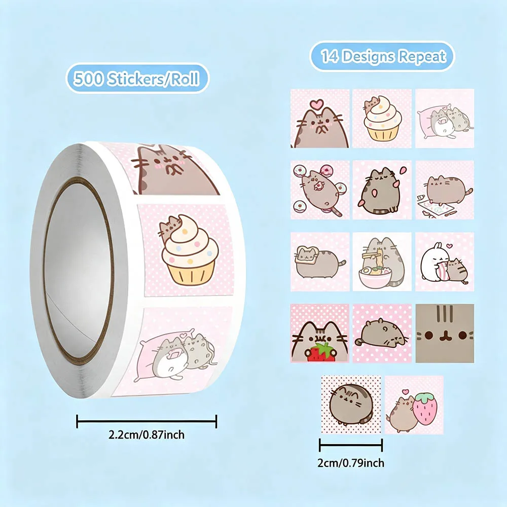 Hou 500pcs Pusheen Cartoon Cat - огляд і ціна Scrapbooking