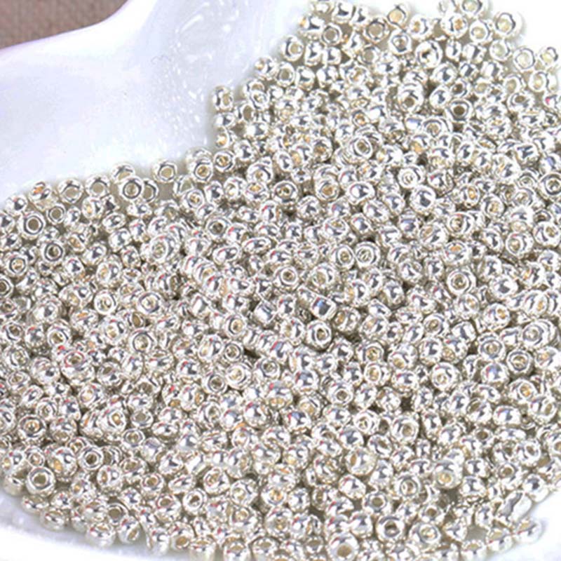 Gold and Silver Color 2mm 3mm  - огляд і ціна Glass Seed Beads 2Mm Jewelry Making