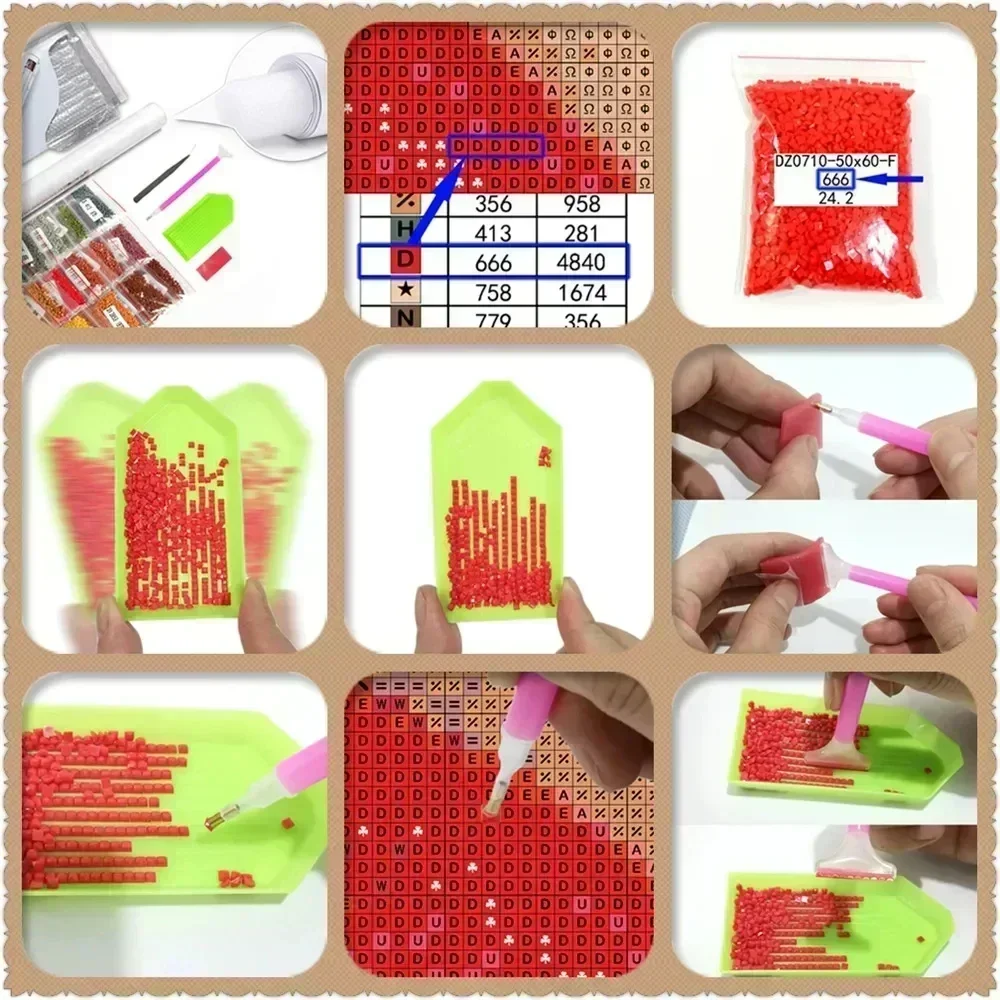 1PC frameless 5D Diamond Paint - огляд і ціна Painting Supplies
