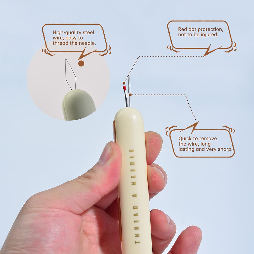 2 in 1 Needle Threader Seam Ri - огляд і ціна Cotton Embroidery Thread Skeins