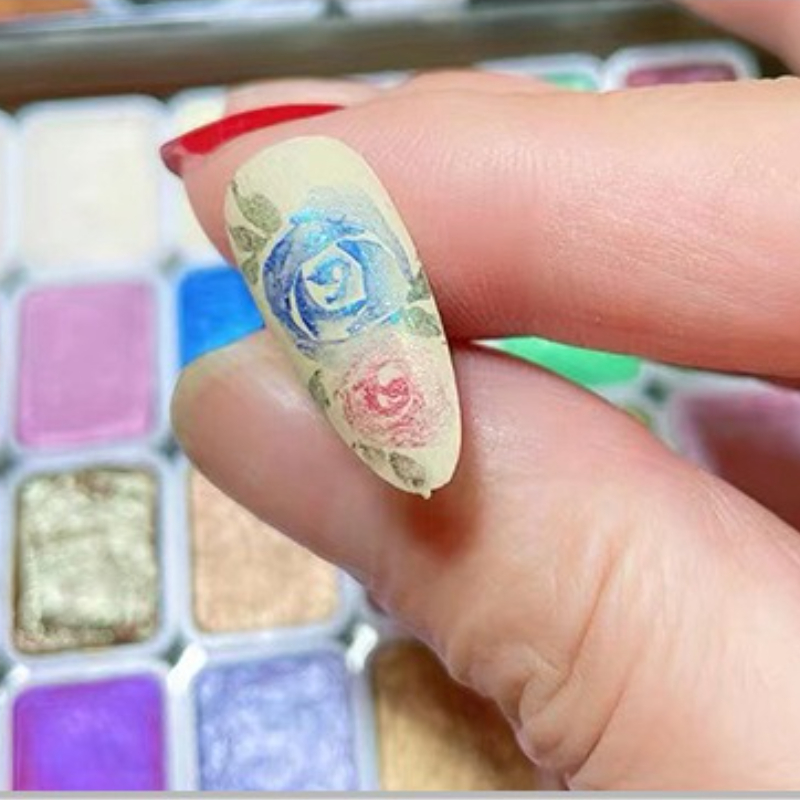 6-color Water-soluble Metal Pe - огляд і ціна Watercolor Paint Set Solid Pigment