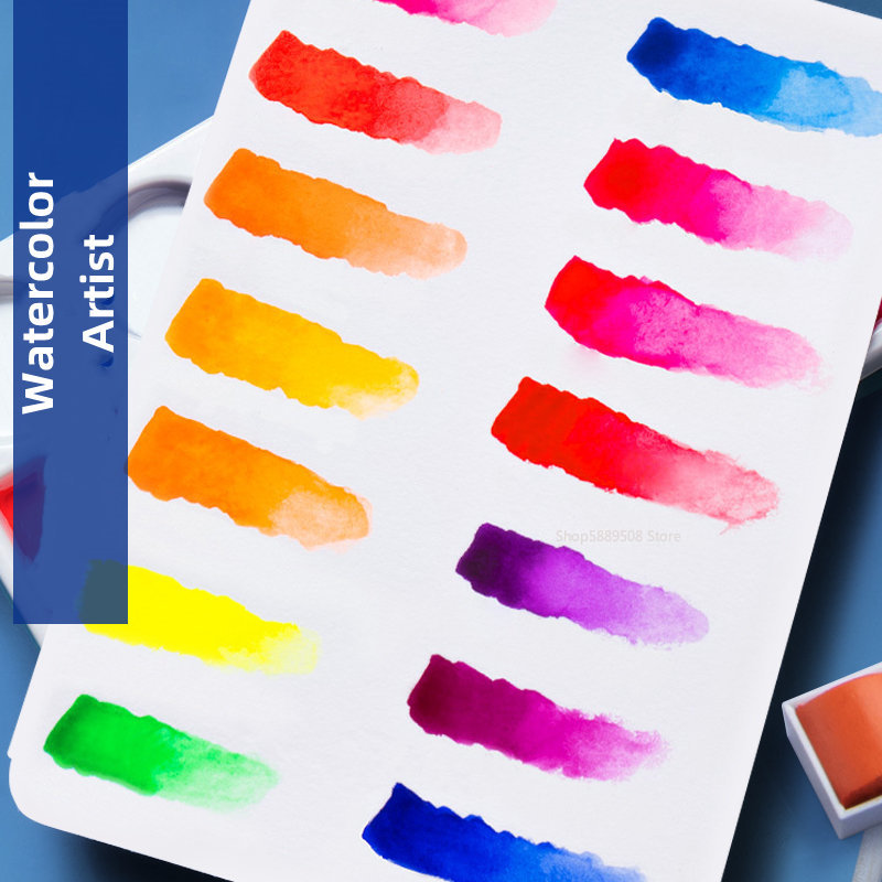 Artists Solid Watercolor Pigme - огляд і ціна Watercolor Paint Set Solid Pigment