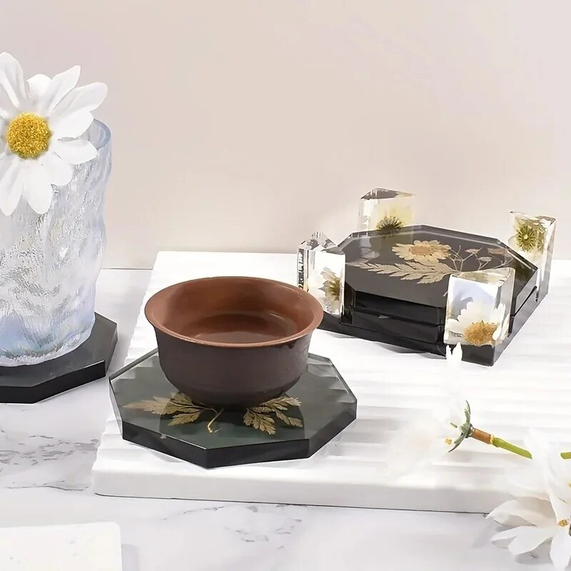Coaster Resin Molds Set Includ - огляд і ціна Silicone Epoxy Resin Molds Set