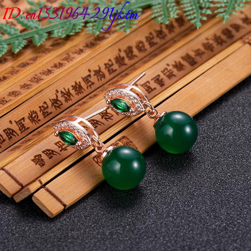 Natural Jade Bead Earrings Fas - огляд і ціна Beading