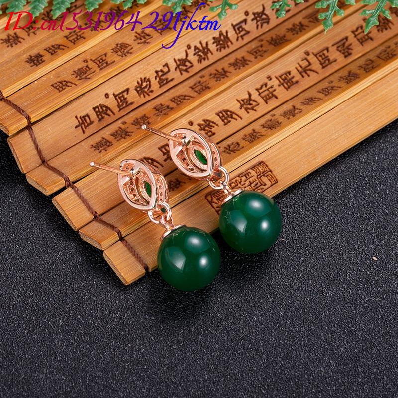 Natural Jade Bead Earrings Fas - огляд і ціна Beading